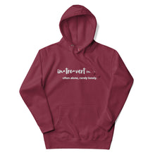 Load image into Gallery viewer, Introvert Hoodie (Stitched)
