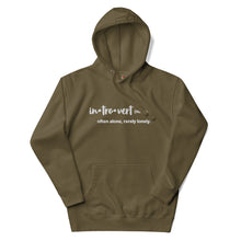 Load image into Gallery viewer, Introvert Hoodie (Stitched)
