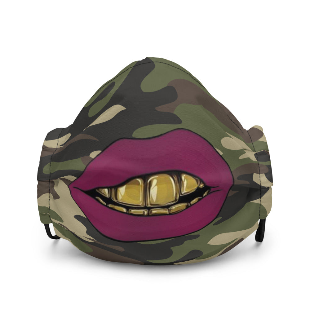 Lipstick Grill Camo Mask