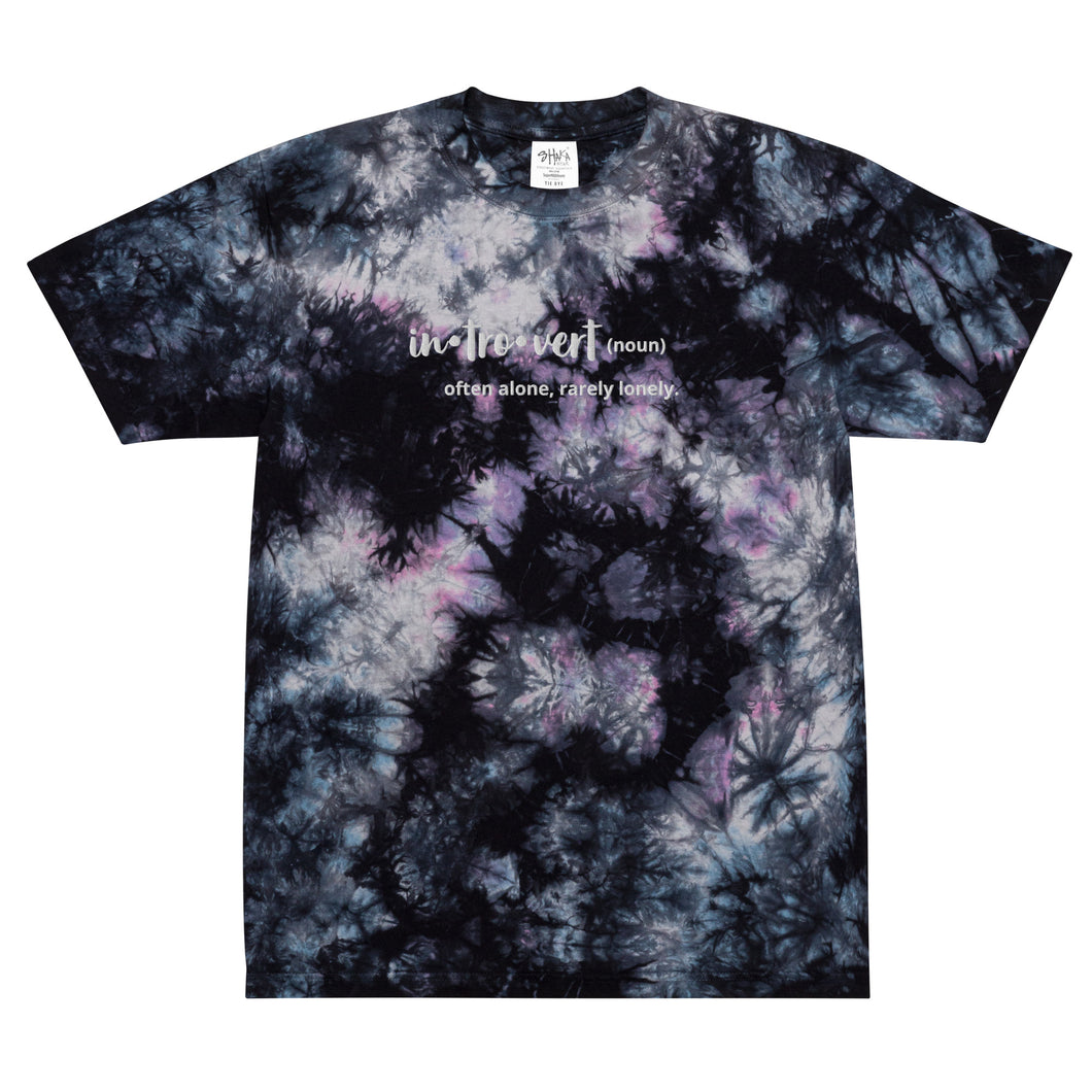 Oversized tie-dye t-shirt - Introvert